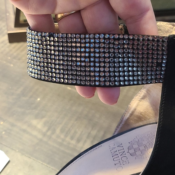 Vince Camuto Fyell suede open-toe stilettos - Picture 9 of 10